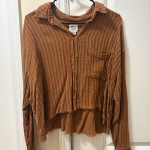 BDG Urban Outfitters Textured Button-Up Top